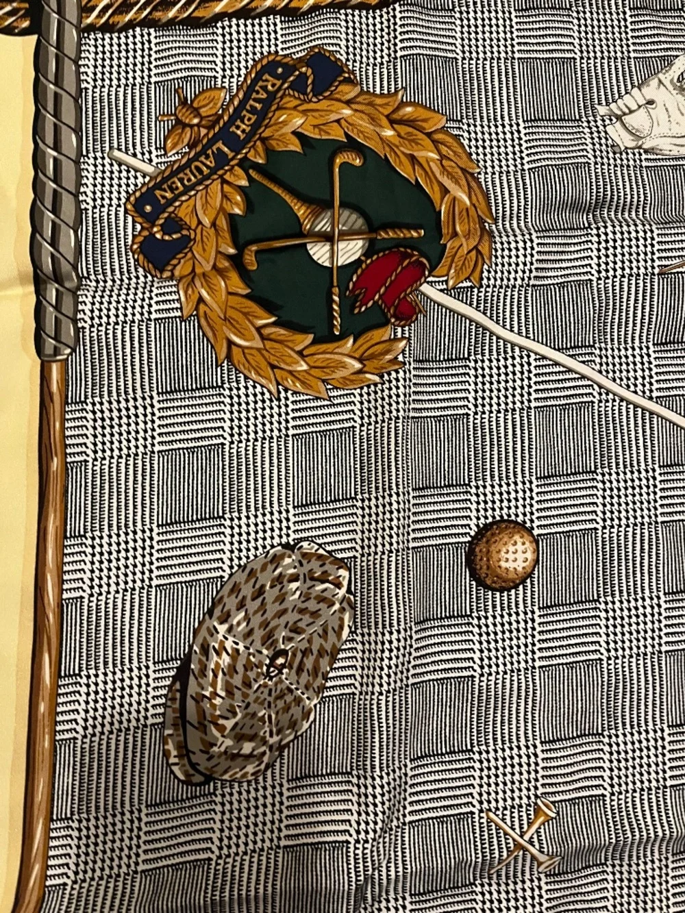 Ralph Lauren Vintage Silk Scarf - Golf